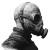Gothic Gas Mask Vinyl Car Decal Sticker – Waterproof & UV-Resistant 8"