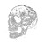 Death Metal Skull Vinyl Car Decal Sticker – Waterproof & UV-Resistant 8"