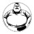 Fat Guy Logo Vinyl Car Decal Sticker – Waterproof & UV-Resistant 8"