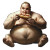 Obese Man Eating V2 Vinyl Car Decal Sticker – Waterproof & UV-Resistant 8"