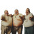 Laughing Fat Men Vinyl Car Decal Sticker – Waterproof & UV-Resistant 8"