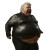 Shouting Obese Man Vinyl Car Decal Sticker – Waterproof & UV-Resistant 8"