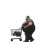 Fat Man Walking Vinyl Car Decal Sticker – Waterproof & UV-Resistant 8"