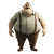 Funny Fat Man V3 Vinyl Car Decal Sticker – Waterproof & UV-Resistant 8"