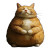 Fat Cat V6 Vinyl Car Decal Sticker – Waterproof & UV-Resistant 8"