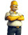 Homer Simpson Portrait Vinyl Car Decal Sticker – Waterproof & UV-Resistant 8"