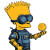 Bart Robot Moon Vinyl Car Decal Sticker – Waterproof & UV-Resistant 8"