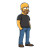 Simpsons Middle-Aged Male Vinyl Car Decal Sticker – Waterproof & UV-Resistant 8"