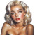 Brunette Marilyn Monroe Vinyl Car Decal Sticker – Waterproof & UV-Resistant 8"