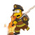 Fireman Fighting Fire Vinyl Car Decal Sticker – Waterproof & UV-Resistant 8"