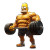Muscular Homer Lifting Vinyl Car Decal Sticker – Waterproof & UV-Resistant 8"