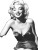 Happy Marilyn Monroe Vinyl Car Decal Sticker – Waterproof & UV-Resistant 8"