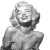 Marilyn Monroe Smiles Vinyl Car Decal Sticker – Waterproof & UV-Resistant 8"