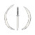 Oriental Sword Icon Vinyl Car Decal Sticker – Waterproof & UV-Resistant 8"