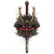 Samurai Mace Tattoo Vinyl Car Decal Sticker – Waterproof & UV-Resistant 8"