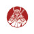 Samurai Pizzeria Logo Vinyl Car Decal Sticker – Waterproof & UV-Resistant 8"
