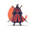 Samurai Hero Avatar Vinyl Car Decal Sticker – Waterproof & UV-Resistant 8"
