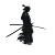Silhouette Samurai V2 Vinyl Car Decal Sticker – Waterproof & UV-Resistant 8"