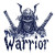 Warrior Word Art Vinyl Car Decal Sticker – Waterproof & UV-Resistant 8"