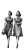Post-War Fashion Strut Vinyl Car Decal Sticker – Waterproof & UV-Resistant 8"