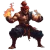 Akuma Flaming Fists Vinyl Car Decal Sticker – Waterproof & UV-Resistant 8"