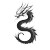 Chinese Dragon Earrings Vinyl Car Decal Sticker – Waterproof & UV-Resistant 8"