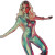 Retro-Futuristic Space Heroine Vinyl Car Decal Sticker – Waterproof & UV-Resistant 8"