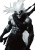 Fantasy Martial Artist V4 Vinyl Car Decal Sticker – Waterproof & UV-Resistant 8"