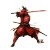 Samurai In Red Vinyl Car Decal Sticker – Waterproof & UV-Resistant 8"