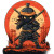 Cartoon Ronin Design Vinyl Car Decal Sticker – Waterproof & UV-Resistant 8"
