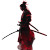 Red Samurai Warrior V3 Vinyl Car Decal Sticker – Waterproof & UV-Resistant 8"