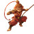 Sun Wukong Cartoon V2 Vinyl Car Decal Sticker – Waterproof & UV-Resistant 8"