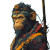 Monkey King Cyberpunk Vinyl Car Decal Sticker – Waterproof & UV-Resistant 8"