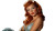 Glamorous Ginger Portrait Vinyl Car Decal Sticker – Waterproof & UV-Resistant 8"