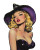 1950S Witch Cover Vinyl Car Decal Sticker – Waterproof & UV-Resistant 8"