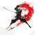 Samurai Warrior Jump Vinyl Car Decal Sticker – Waterproof & UV-Resistant 8"