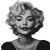 Marilyn Monroe Moustache Vinyl Car Decal Sticker – Waterproof & UV-Resistant 8"