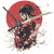 Elegant Samurai Girl Vinyl Car Decal Sticker – Waterproof & UV-Resistant 8"