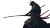 Dramatic Samurai Figure Vinyl Car Decal Sticker – Waterproof & UV-Resistant 8"