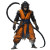 Monkey Warrior Forms Vinyl Car Decal Sticker – Waterproof & UV-Resistant 8"