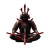 Meditating Bloodied Samurai Vinyl Car Decal Sticker – Waterproof & UV-Resistant 8"