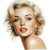 Marilyn Monroe Portrait V59 Vinyl Car Decal Sticker – Waterproof & UV-Resistant 8"