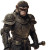 Monkey Warrior Armor Vinyl Car Decal Sticker – Waterproof & UV-Resistant 8"