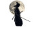 Samurai Moon Night Vinyl Car Decal Sticker – Waterproof & UV-Resistant 8"