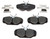 1993-2007 Ford Taurus | Raybestos Brake Pads | R-Line Ceramic | Noise Reduction | Set of 4