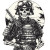 Samurai Soldier Hybrid Vinyl Car Decal Sticker – Waterproof & UV-Resistant 8"
