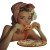 1940S Pizza Joy Vinyl Car Decal Sticker – Waterproof & UV-Resistant 8"