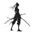 Katana Girl Silhouette Vinyl Car Decal Sticker – Waterproof & UV-Resistant 8"