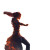 Fiery Polearm Warrior Vinyl Car Decal Sticker – Waterproof & UV-Resistant 8"