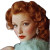 1930S Red-Haired Socialite Vinyl Car Decal Sticker – Waterproof & UV-Resistant 8"
